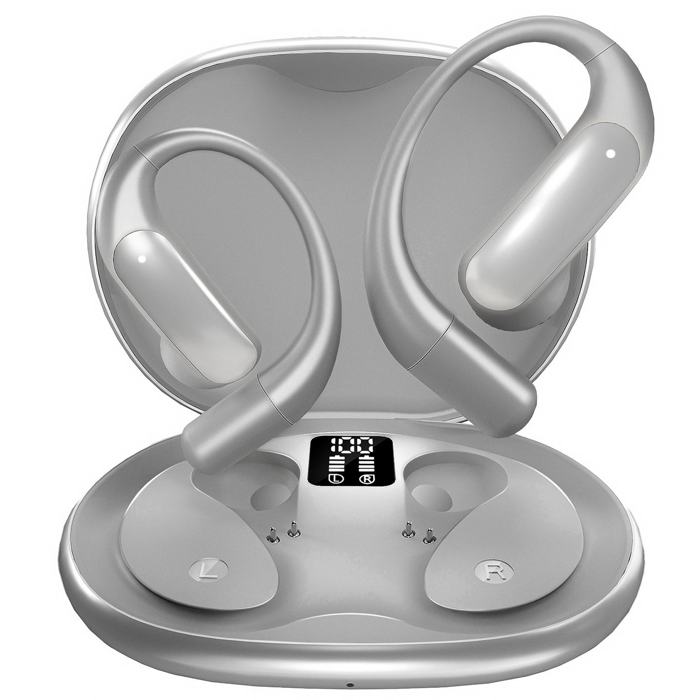 ALEXUNICON AI Translation Earbuds Real Time: OWS 3-in-1 Translator Earbuds for iOS & Android, Supporting 144 Languages with 60-Hour Battery Translator Headphones for Travel, Business, Meetings & Learning