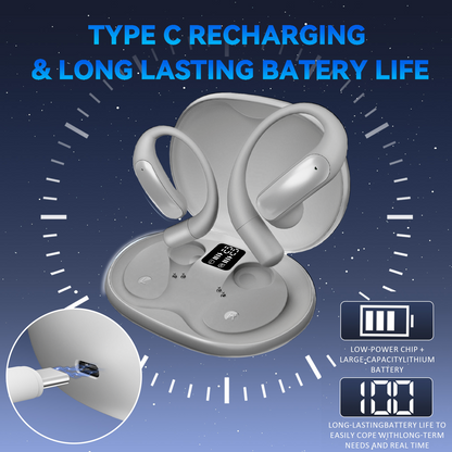 ALEXUNICON AI Translation Earbuds Real Time: OWS 3-in-1 Translator Earbuds for iOS & Android, Supporting 144 Languages with 60-Hour Battery Translator Headphones for Travel, Business, Meetings & Learning