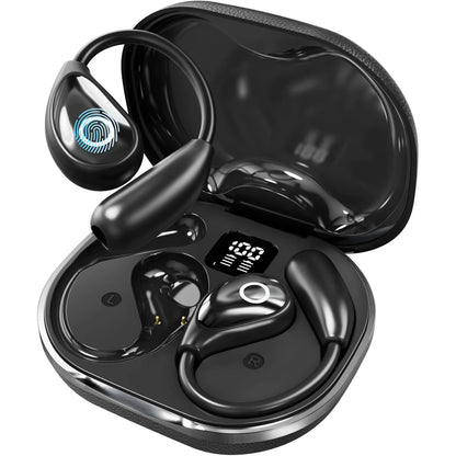 ALEXUNICON Open-Ear AI Translator Headphone - Real-Time 144-Language Translation, Wireless Bluetooth Translation Earbuds for Travel/Business