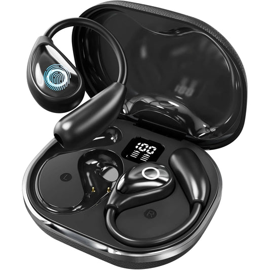 ALEXUNICON Open-Ear AI Translator Headphone - Real-Time 144-Language Translation, Wireless Bluetooth Translation Earbuds for Travel/Business