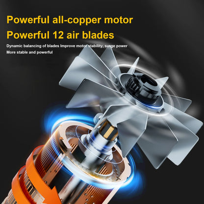 ALEXUNICON Cordless Leaf Blower, Portable Dust Cleaner, 320CFM & 150MPH Handheld Leaf Blower with 2 Batteries and Charger, Yard Cleaning, Lawn Care (Black)