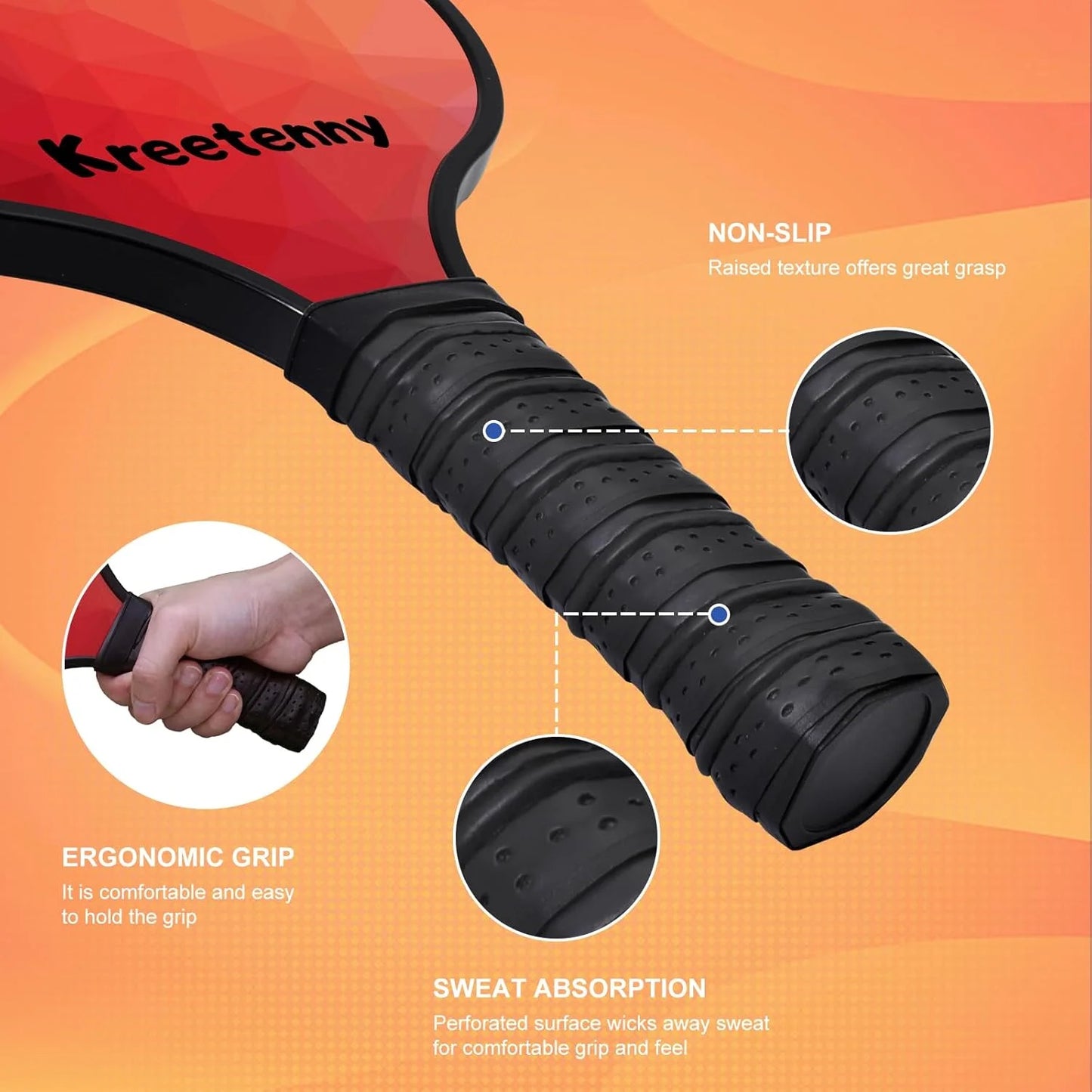 ALEXUNICON Pickleball Paddles Set of 2, Graphite Pickleball Set, Lightweight Pickle Ball Rackets 2 pack for Men and Women